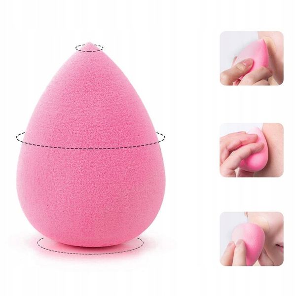 GĄBKA BLENDER DO MAKIJAŻU RÓŻOWA 2SZT MAKE-UP zdjęcie 4