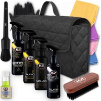 TORBA KUFEREK do bagażnika K2 SATINA PURIO VELOR NUTA PĘDZELEK detailing