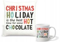 Zestaw PODUSZKA i KUBEK z nadrukiem personalizowany PREZENT na święta