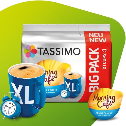Kapsułki TASSIMO Jacobs Morning Cafe MILD XL 21 na Arena.pl