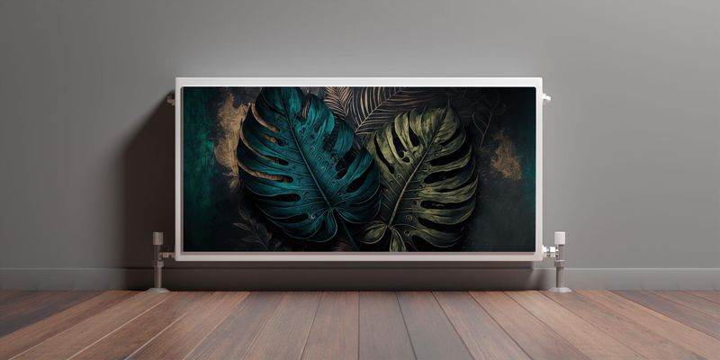 Osłona MAGNETYCZNA Na Grzejnik Monstera Abstrakcja Wzór 3D 120cm x 60cm zdjęcie 3