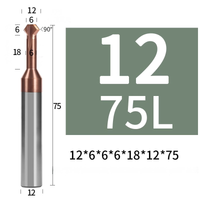 Fazownik dwustronny 90⁰ góra dół  dodatni ujemny Roz: 12x90°xD12x75L TiSiN