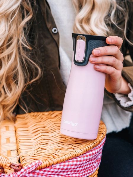 Kubek termiczny Contigo West Loop 2.0 470ml - Różowy Mat zdjęcie 9
