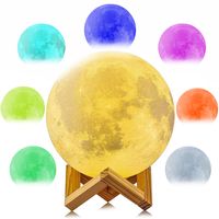 KOLOROWA LAMPKA KSIĘŻYC 3D NAWILŻACZ POWIETRZA DYFUZOR ZAPACHOWY MOON