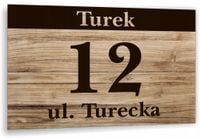 Tabliczka Tablica ADRESOWA ALUMINIOWA Numer domu posesji cyfry ulica