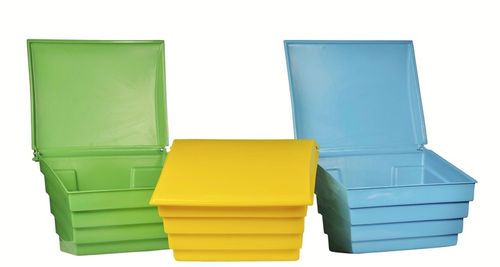 POJEMNIK skrzynia piasek piach sól drogową sorbent 70L PPM 70 litrów ŻÓŁTY na Arena.pl