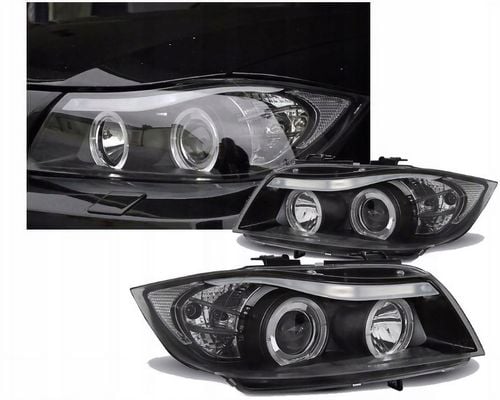 Lampy Reflektory BMW E90/E91 Od 2005 Do 2008 Ringi LED GRATIS ŻARÓWKI H1 na Arena.pl