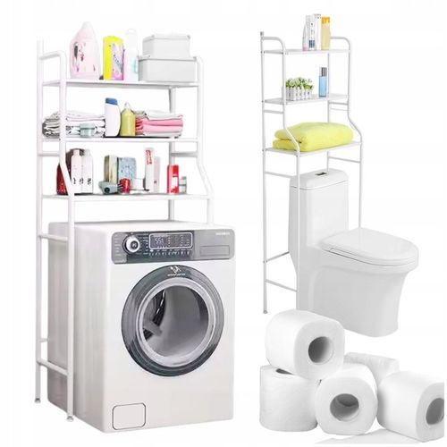 Półka nad toaletę pralkę wc stojak do łazienki szafka łazienkowa na Arena.pl