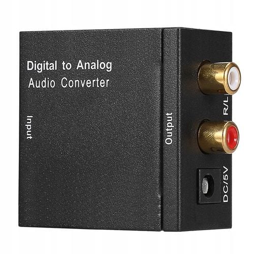 Optyczny Konwerter Coaxial Toslink/ SPDIF RCA 2x CINCH Cyfrowe na na Arena.pl