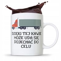 Dla Tirowca Kierowcy Kubek Dzięki Tej Kawie Z Nadrukiem Ze Zdjęciem