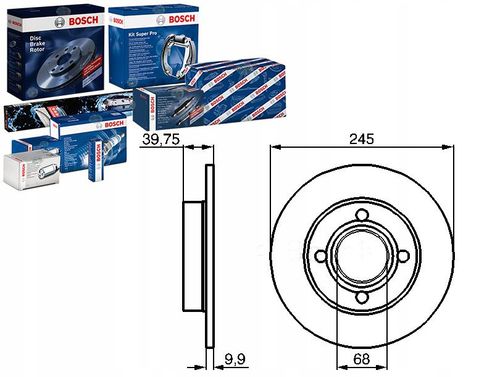 TARCZA HAM TYL 245X10 P BOSCH na Arena.pl