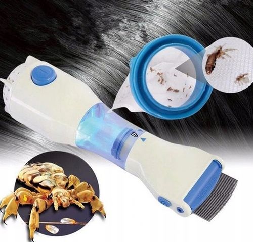 GRZEBIEŃ NA WSZY GNIDY USUWA PCHŁY ELEKTRYCZNY FILTR ODKURZACZ TERMINATOR na Arena.pl