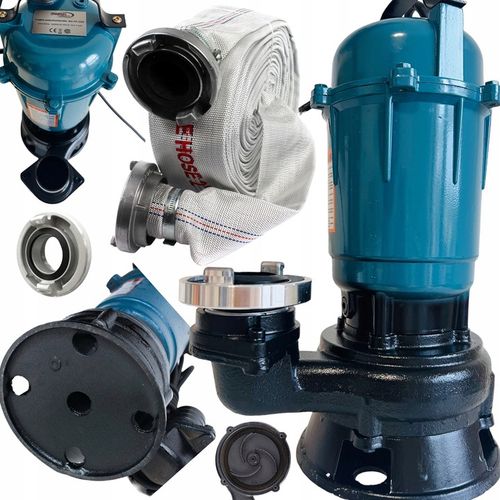 POMPA DO WODY BRUDNEJ CZYSTEJ SZAMBA Z ROZDRABNIACZEM + WĄŻ 30M + 3 KRÓĆCE na Arena.pl