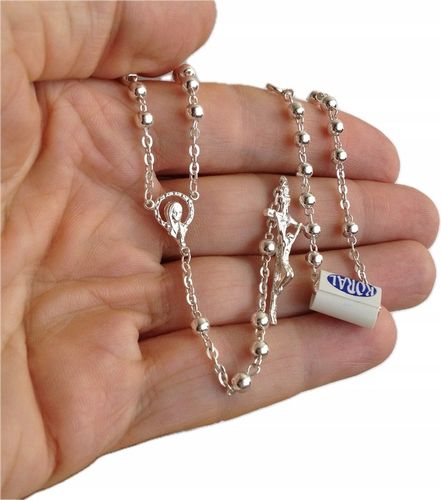 Różaniec Srebrny próby 925 (na PREZENT / KOMUNIA / CHRZEST / BIERZMOWANIE) na Arena.pl