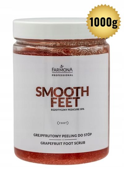 SMOOTH FEET, Grejpfrutowy peeling do stóp 1000g zdjęcie 1
