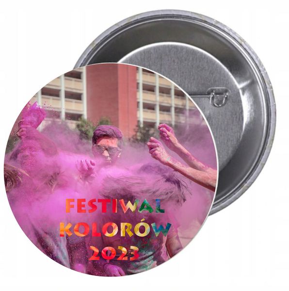 Przypinki buttony FESTIWAL KOLORÓW 2023 TANIO zdjęcie 1