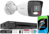 Zestaw Monitoringu IP Kamera HiLook 4Mpx Noc/Kolor Nagrywarka Hikvision 1TB