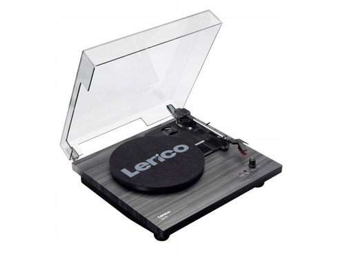 GRAMOFON LENCO LS-10 CZARNY SZARY VINYL RETRO TURNTABLE na Arena.pl