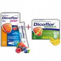 DICOFLOR JUNIOR / PROBIOTYK / 12 SASZETEK + DICOFLOR ELEKTROLITY 30.11.2024