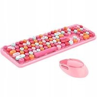 BEZPRZEWODOWY ZESTAW KLAWIATURA MEMBRANOWA Z MYSZKĄ MOFII SWEET 2.4G