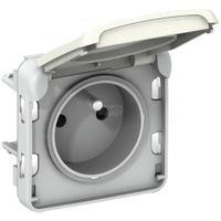 PLEXO55 Gniazdo pojedyncze 2P+Z do ramki BIAŁE Legrand 069621