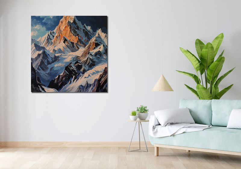 Obraz 100x100cm Górki Majestat Chwil zdjęcie 2