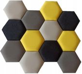 PLASTER MIODU panele tapicerowane HEXAGON SOFT