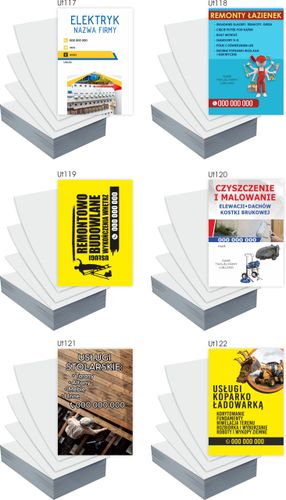 Ulotki A4 USŁUGI KOPARKĄ 100 szt firmowe reklamowe + PROJEKT GRATIS na Arena.pl