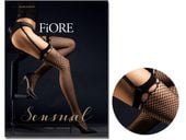 Pończochy Fiore Burlesque kabaretki 30 den Black 4