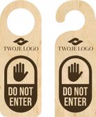 ZAWIESZKA NA DRZWI hotelowa DO NOT ENTER drewno GRAWER