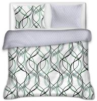 Pościel Flanelowa 200x220 Biało-szara 22631 200x220