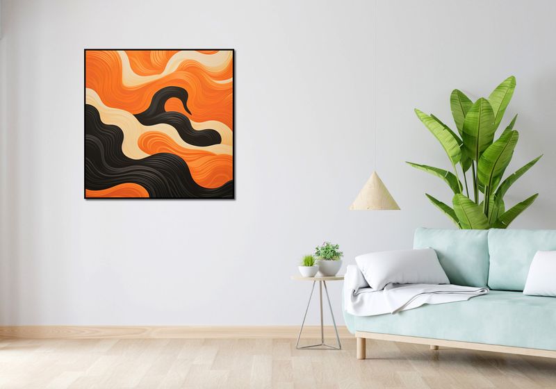 Plakat 90x90cm Dzień spotyka Noc zdjęcie 4