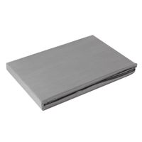 Prześcieradło satyna bez gumki NOVA2 220X210 stalowe