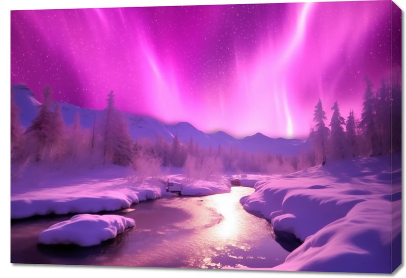 Obraz 100x70cm Aurora Nad Niebiem zdjęcie 1