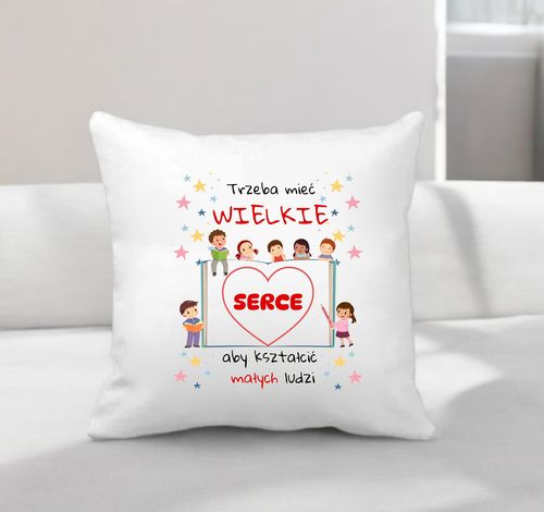 PODUSZKA I KUBEK PREZENT DZIEŃ NAUCZYCIELA WYCHOWAWCY PRZEDSZKOLANKI na Arena.pl