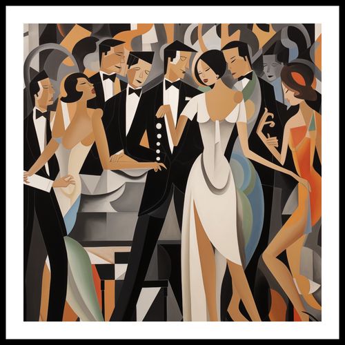 Plakat 50x50cm Bal w Art Deco na Arena.pl