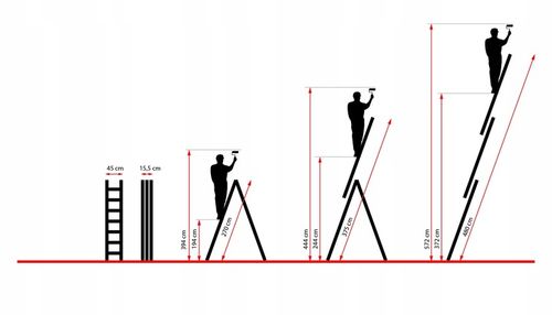 Drabina aluminiowa 3x10 stopni wielofunkcyjna produkt POLSKI hak GRATIS na Arena.pl