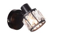 Kinkiet DESALIA-1 MB czarny kryształki E14 Vitalux