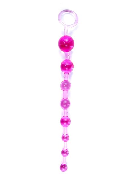 Plug/kulki-Jelly Anal 10 Beads Pink zdjęcie 1