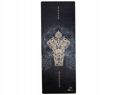 PIĘKNA MATA PREMIUM DO JOGI ĆWICZEŃ STABILNA ZAMSZOWA MIĘKKA 4 MM ZE WZOREM na Arena.pl