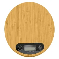 Waga kuchenna bambusowym wierzchem z lcd domowa płaska dotykowa do 5kg