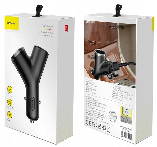 Baseus Ładowarka Samochodowa Zapalniczka 2Xusb 40W zdjęcie 6