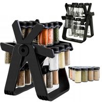 Obrotowy Organizer, Przyprawnik Na Przyprawy, 18 Słoików