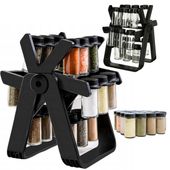 Obrotowy Organizer, Przyprawnik Na Przyprawy, 18 Słoików