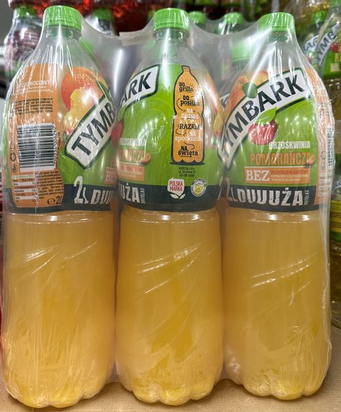 Tymbark napój brzoskwinia-pomarańcza 2l PET - karton zdjęcie 1