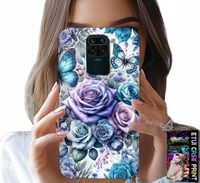 ETUI DO XIAOMI NOTE 9 - KWIECISTE WZORY RÓŻEKWIATKI CASE + SZKŁO