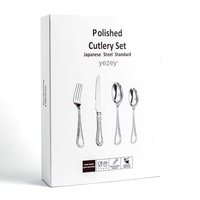 Zestaw sztućców srebrnych 24 szt Japońska stal 18/10 SUS304 Połysk