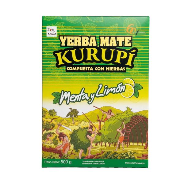 Yerba Mate KURUPI Menta Limon 500g zdjęcie 1