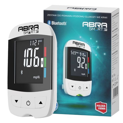 GLUKOMETR DIAGNOSTIC ABRA BEZKODOWY SZYBKI BLUETOOTH pomiar cukru na Arena.pl