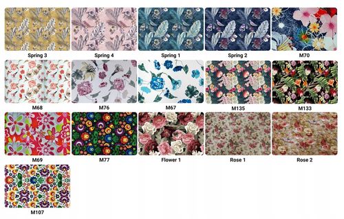 Fotel uszak ARI PRINT skandynawski  liście pióra zielone na Arena.pl